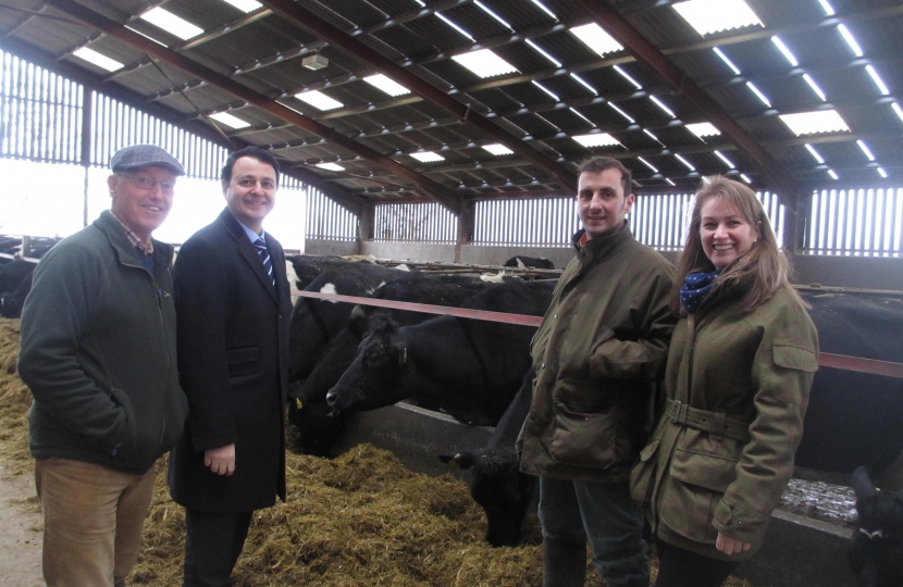 Alberto is pictured with the farmers