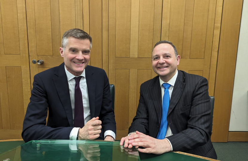 Alberto with Transport Secretary Mark Harper 