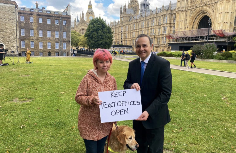 Alberto Pictured with Sarah Leadbetter in Westminster 