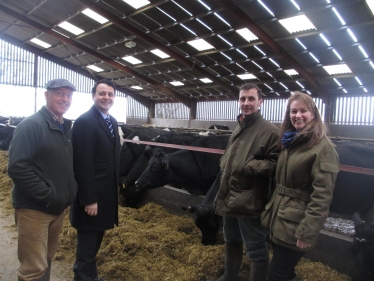 Alberto is pictured with the farmers