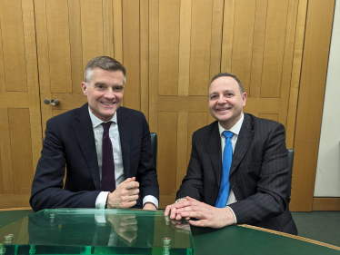 Alberto with Transport Secretary Mark Harper 