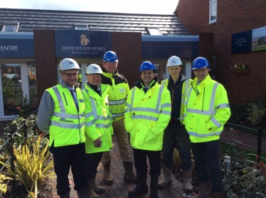 Alberto is pictured with NHBC and David Wilson Homes representatives.